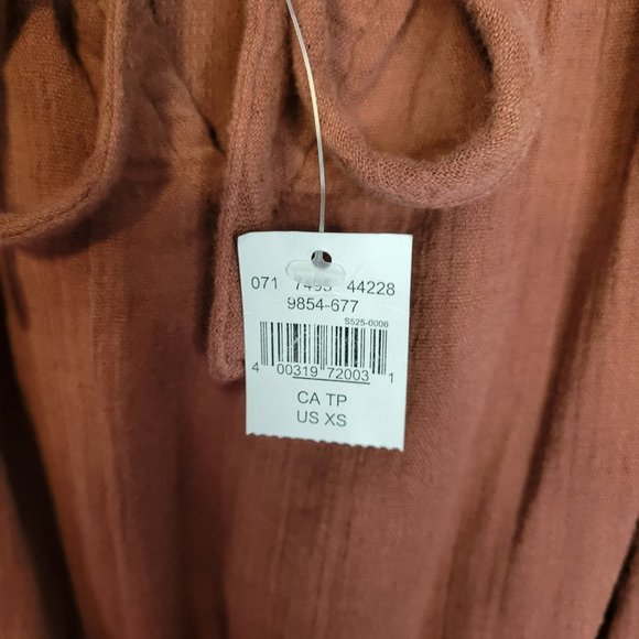 NWT Aerie Puff Sleeve Peasant Top Romper Size XS - Picture 5 of 11